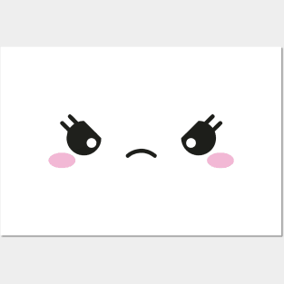 kawaii chibi anime cute face Posters and Art